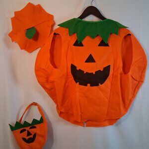 Child Pumpkin Costume Size 4 to 6